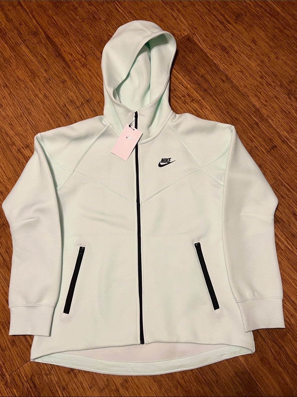 Nike Tech Fleece Women's Mint Green Full-Zip Hoodie- Size M - New With Tag
